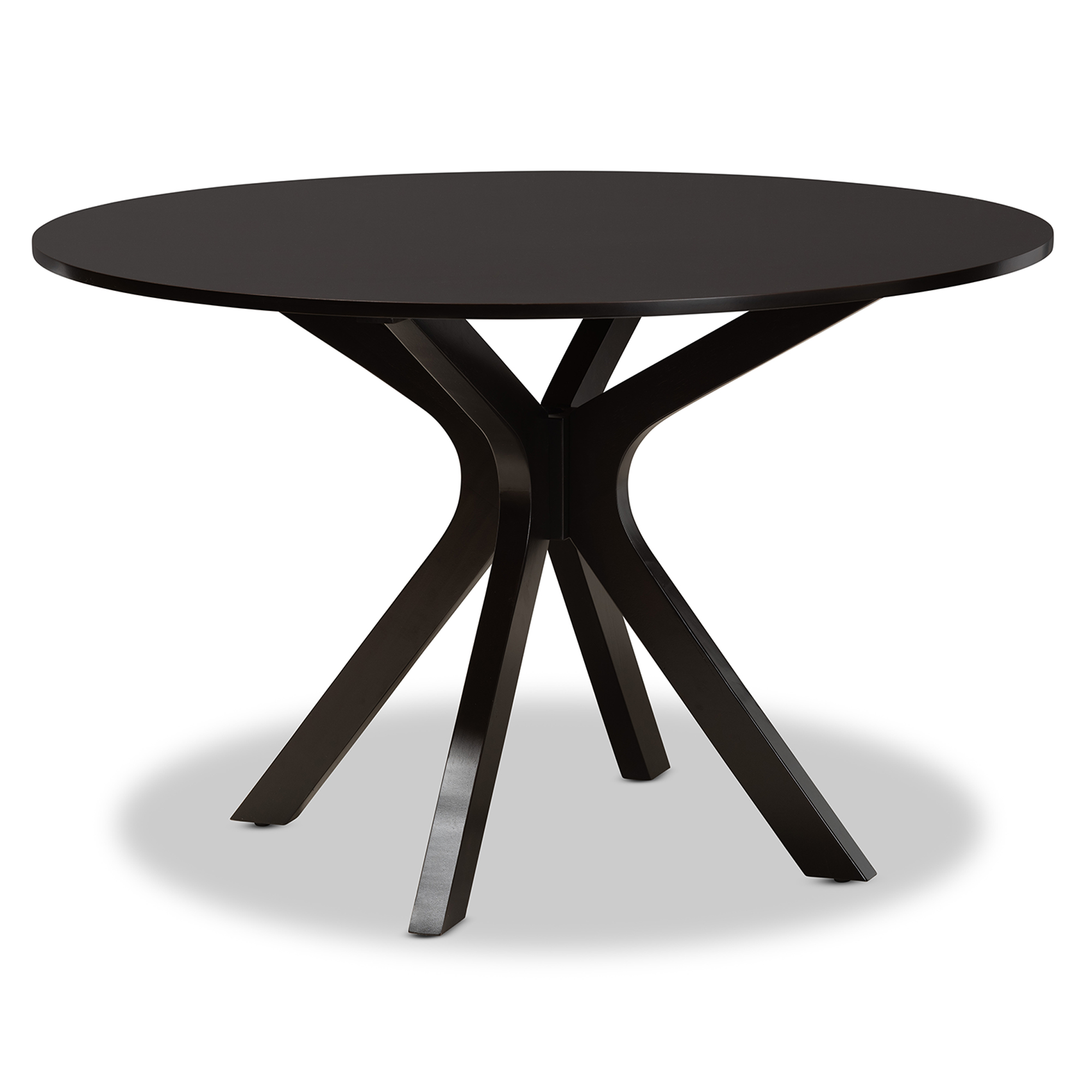 48 round black dining outlet table